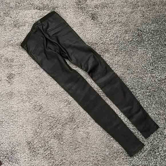 Helmut Lang Leather Leggings - Picture 3 of 6